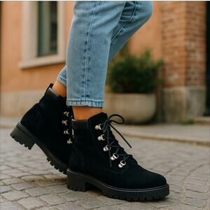 Dolcetta Heeled Suede Boots Size 10